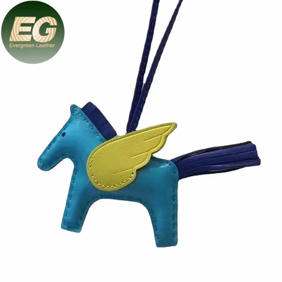 Ea112 Rodeo-Oran Sheepskin Bulk Small Pendant Purse Charms Designers Wholesale Hand for Handbag Luxury Designer Genuine Leather Horse Bag Charm