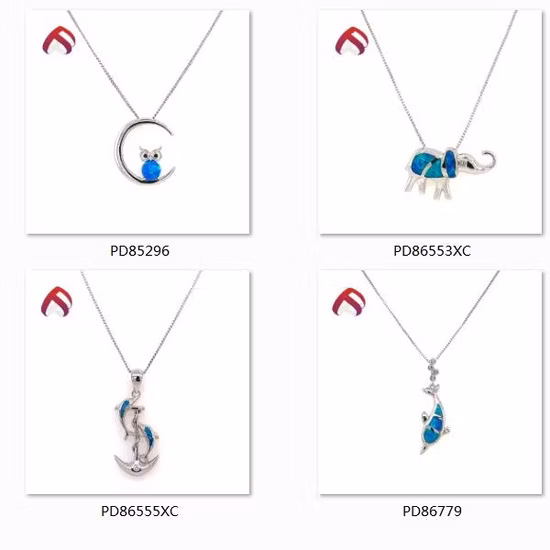 Новый стиль, модные аксессуары, 925 серебряных опалов, ювелирные изделия, женские аксессуары с синим опалом (PJ85447)